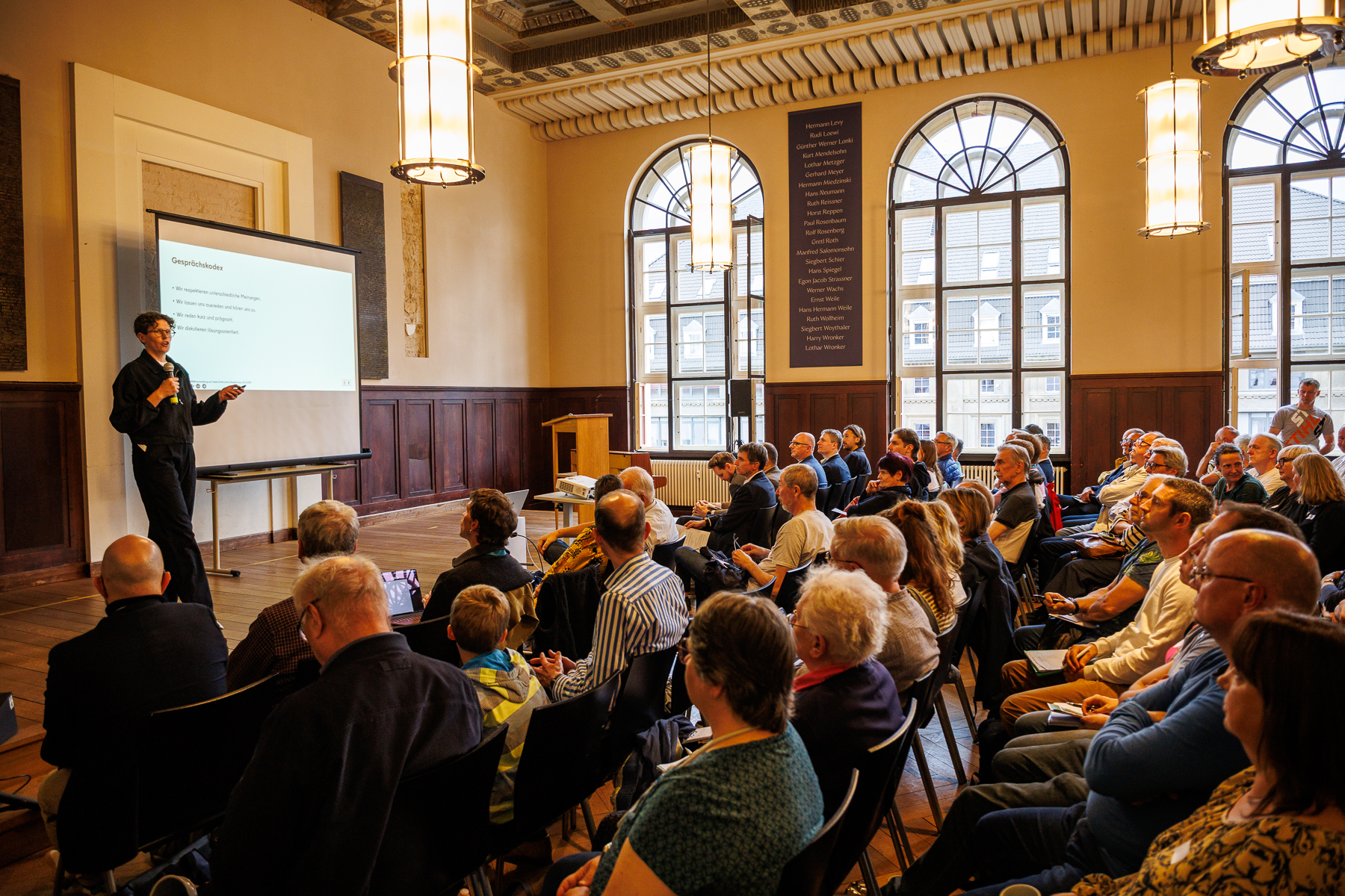 Infoveranstaltung zur Bebauung der Elisabeth-Aue im Berliner Bezirk Pankow