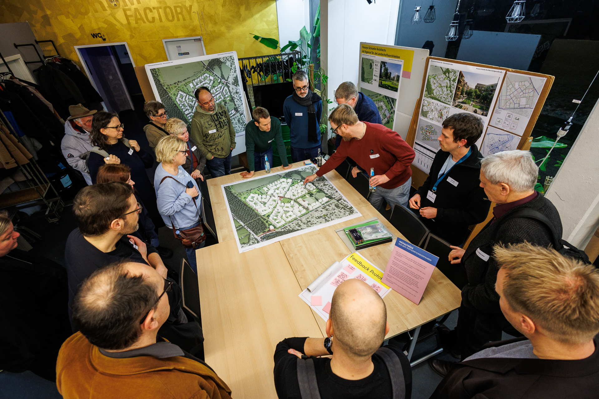 Öffentliche Werkstatt der Entwicklungsgesellschaft Elisabeth-Aue am29.01.2026 in der Forum Factory in Berlin.